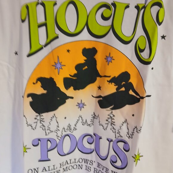 Love Tribe Women's Hocus Pocus Graphic  Short Sleeve  Tee Junior  XL - Picture 3 of 5
